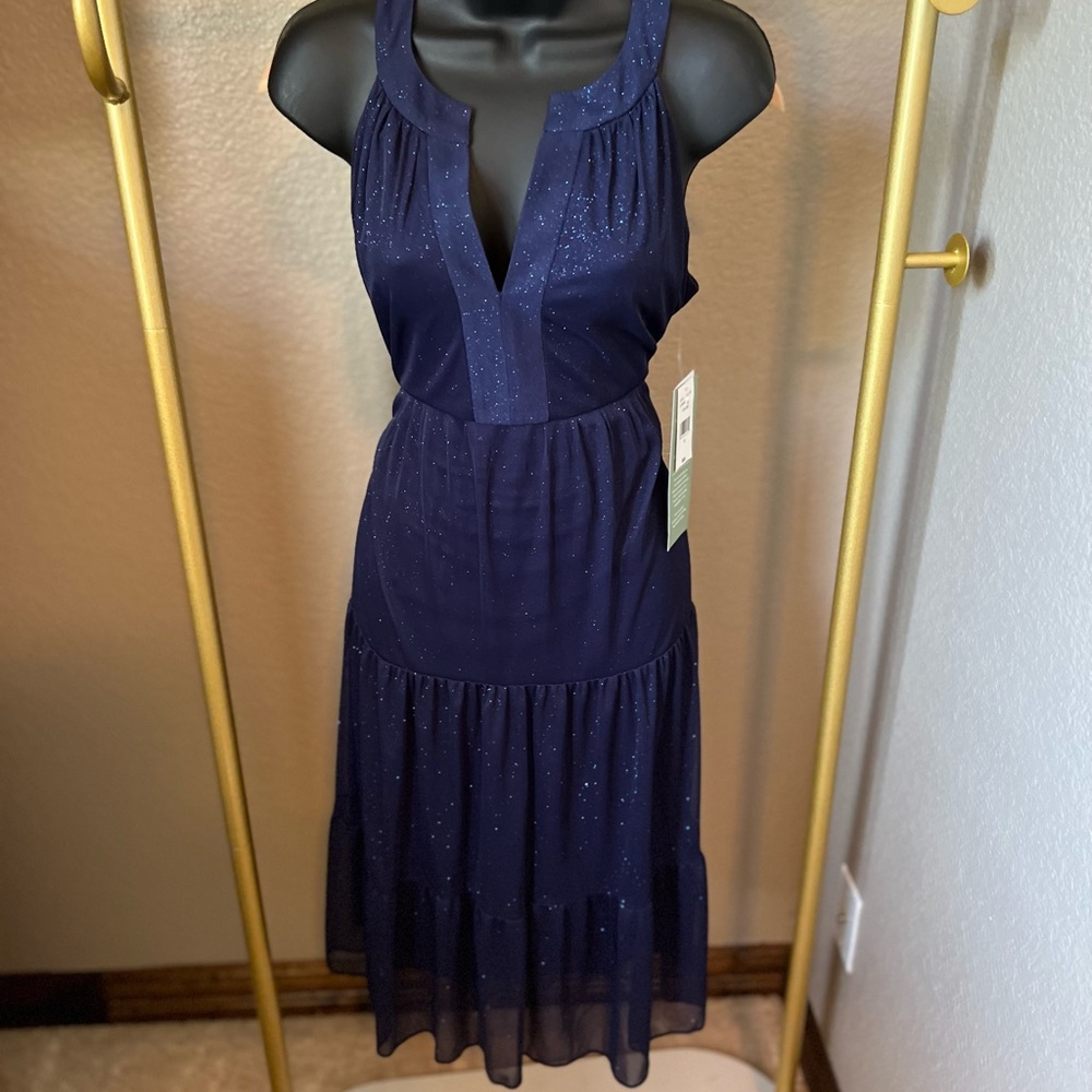 NWT Sparkly Blue Formal or Semi Formal Dress Size 10